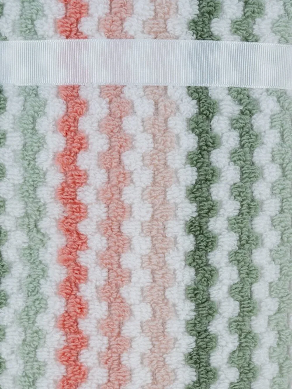 NWT 2Pc Caro Retro Boho Hand Towel Set Sage Green Blush Pink Quick Dry